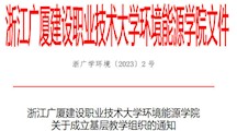 环境能源学院关于成立基层教学组织的通知
